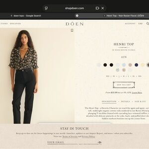 Doen Henri Ruffle top M